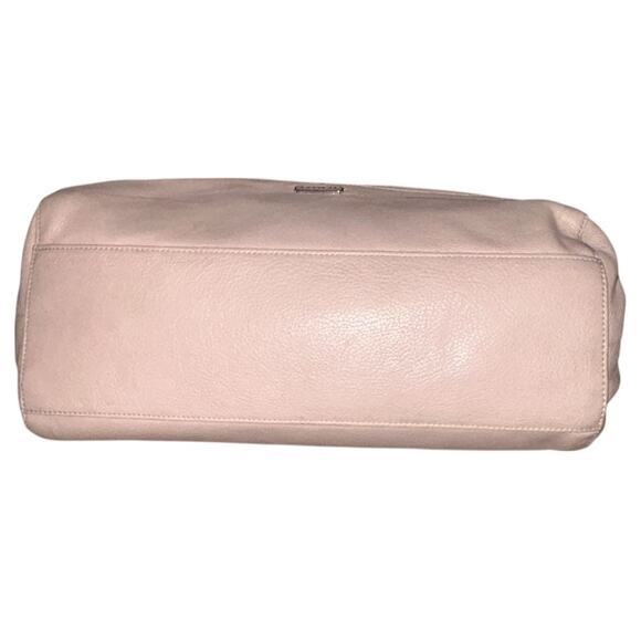 Coach 3 Zip Vermillion Gray Leather Purple Lining Katheryn Satchel Bag F31324 - Picture 6 of 11